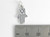 Hamsa Hand sterling silver charm .925 x 1 Khamsa Hand of Fatima Mary side view