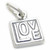 Double sided love charm sterling silver .925 x 1 Loving charms