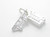 London Bus Tower Bridge sterling silver charm .925 England Landmark side view