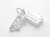 London Bus Tower Bridge sterling silver charm .925 England Landmark alternate view
