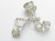 Crown - Tiara - Gauntlet sterling silver charm .925 Royal Charms additional view