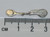 Comb Brush and Mirror sterling silver charm .925 Beauty charms side view