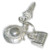 Hat Handbag Umbrella sterling silver charm .925 x 1 Fashion charms