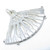 Hand fan sterling silver charm pendant .925 Ladies Fans charms detail