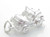 Car sterling silver charm .925 x 1 Cars Automobile Vehicle charms M image 6
