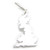 Map of Great Britain sterling silver charm .925 England United Kingdom