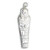 Egypt Tutankhamun Sarcophagus sterling silver LARGE charm pendant .925 x1