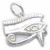 Eye of Horus Egyptian sterling silver charm .925 Egypt charms