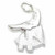 Anubis sterling silver charm .925 Jackle Jackal Egyptian charms