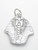 Egyptian Tutankhamun sterling silver charm .925 x 1 Egypt Charms additional view