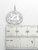 21st Brithday sterling silver charm pendant .925 Birthdays charms detail