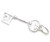 21 key sterling silver charm .925 21st Birthday Birthdays charms