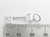 21 key sterling silver charm .925 21st Birthday Birthdays charms side view