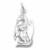 Dragon 2D sterling silver charm .925 Dragons charms