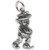 Leprechaun Lucky sterling silver charm .925 x 1 Irish Luck charms