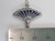Hand Fan sterling silver charm .925 x 1 Cooling Fans charms detail