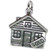 Sold House 2D sterling silver charm .925 Real Estate Agents