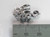Dragon sterling silver charm .925 Dragons charms H detail