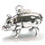 Pig sterling silver charm .925 x 1 Farming and Piggy Pork charms