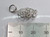 Spider on web sterling silver charm .925 spiders webs charms size example