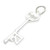 21st Birthday Key sterling silver charm .925 x 1 Birthday charms