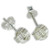 Woolmark Knot sterling silver stud earrings .925 x 1 pair knots studs