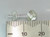 Woolmark Knot sterling silver stud earrings .925 pair knots studs detail