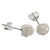 Woolmark Knot sterling silver stud earrings .925 x 1 pair knots studs A