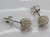 Woolmark Knot sterling silver stud earrings .925 pair knots studs A additional view