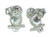 Owl sterling silver stud earrings .925 x 1 pair Owls Studs