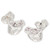 Horse Head sterling silver stud earrings .925 pair horses heads