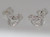 Horse Head sterling silver stud earrings .925 pair horses heads additional view