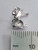 Rabbit sterling silver stud earrings .925 x 1 pair rabbits studs side view
