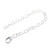 10cm 4inch apx sterling silver extension chain & lobster clip .925