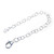 10cm 4inch apx sterling silver extension chain & lobster clip .925 x1 additional view