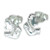 Anchor with Rope sterling silver stud earrings .925 pair studs