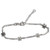 Figaro - Flowers sterling silver chain bracelet .925 x 1 bracelets