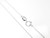 16 inch fine sterling silver chain necklace .925 x 1 chains necklaces side view