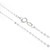 18 inch fine sterling silver chain necklace .925 chains necklaces L additional view