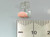 Snail small pink sterling silver earrings .925 pair snails size example