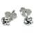 Knot tiny sterling silver stud earrings .925 x 1 pair Knots Studs