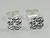 Celtic style sterling silver small stud earrings .925 x 1 pair studs