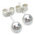 5mm sterling silver ball stud earrings .925 pair balls beads studs
