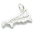 Cornwall Map sterling silver charm .925 England Maps charms