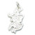 Map of Scotland sterling silver charm .925 Scottish Maps Charms