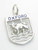 Oxford sterling silver charm showing the Ox and Water .925 charms additional view