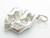 Isle Of Man TT Bike with Side Car sterling silver charm .925 extra view