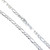 20 Inch Figaro sterling silver chain necklace .925 x1 Chains Necklaces