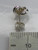 Knot sterling silver stud earrings .925 pair Knots Studs side view