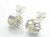 Knot sterling silver stud earrings .925 pair Knots Studs A1 additional view